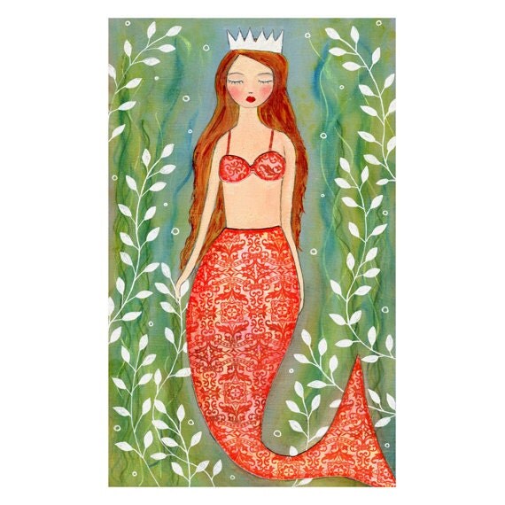 Mermaid Art Mermaid Print