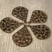 Antique Bronze Filagree Drop Pendants, 29X23mm, 10 Pcs.....No. 04020