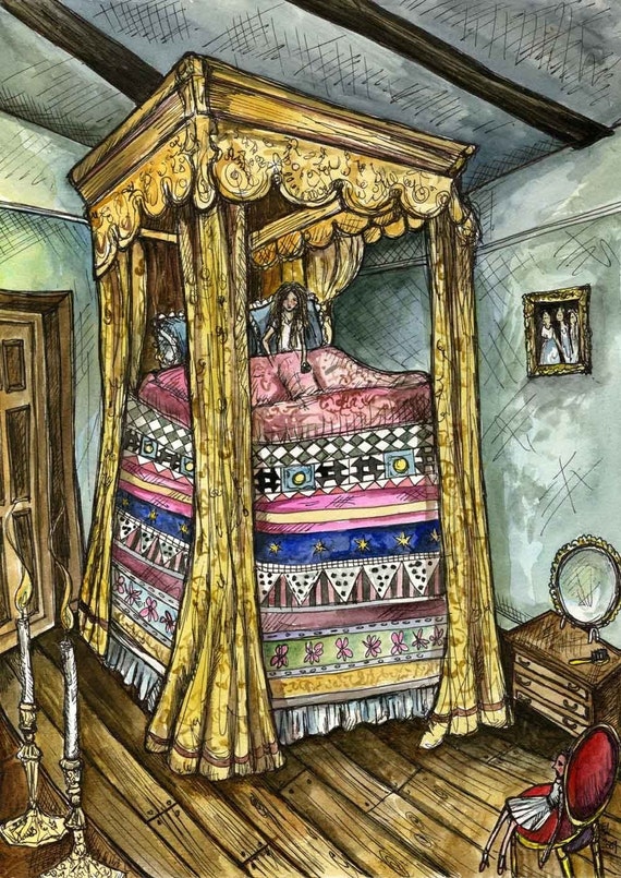 The Princess And The Pea Fairy Tale Art Print