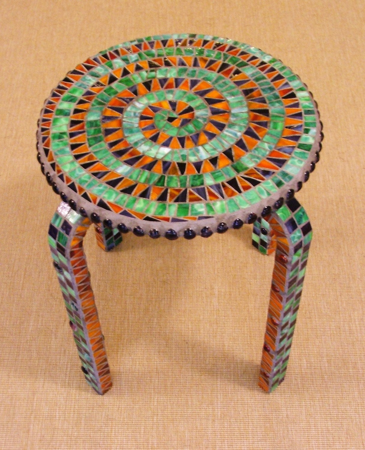 Spiral Mosaic Stool Secondarys