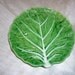 Four Faiancas Belo Portugal Cabbage Leaf Plates