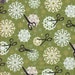 End of Bolt - Last 1 1/3 Yards Available - 12 Joys of Christmas Snowflakes and Scissors