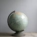 1920s aqua school globe 12"