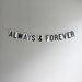 always & forever / vintage modern bunting