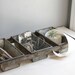 vintage organizer / industrial bread pan
