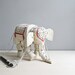 antique wood elephant marionette