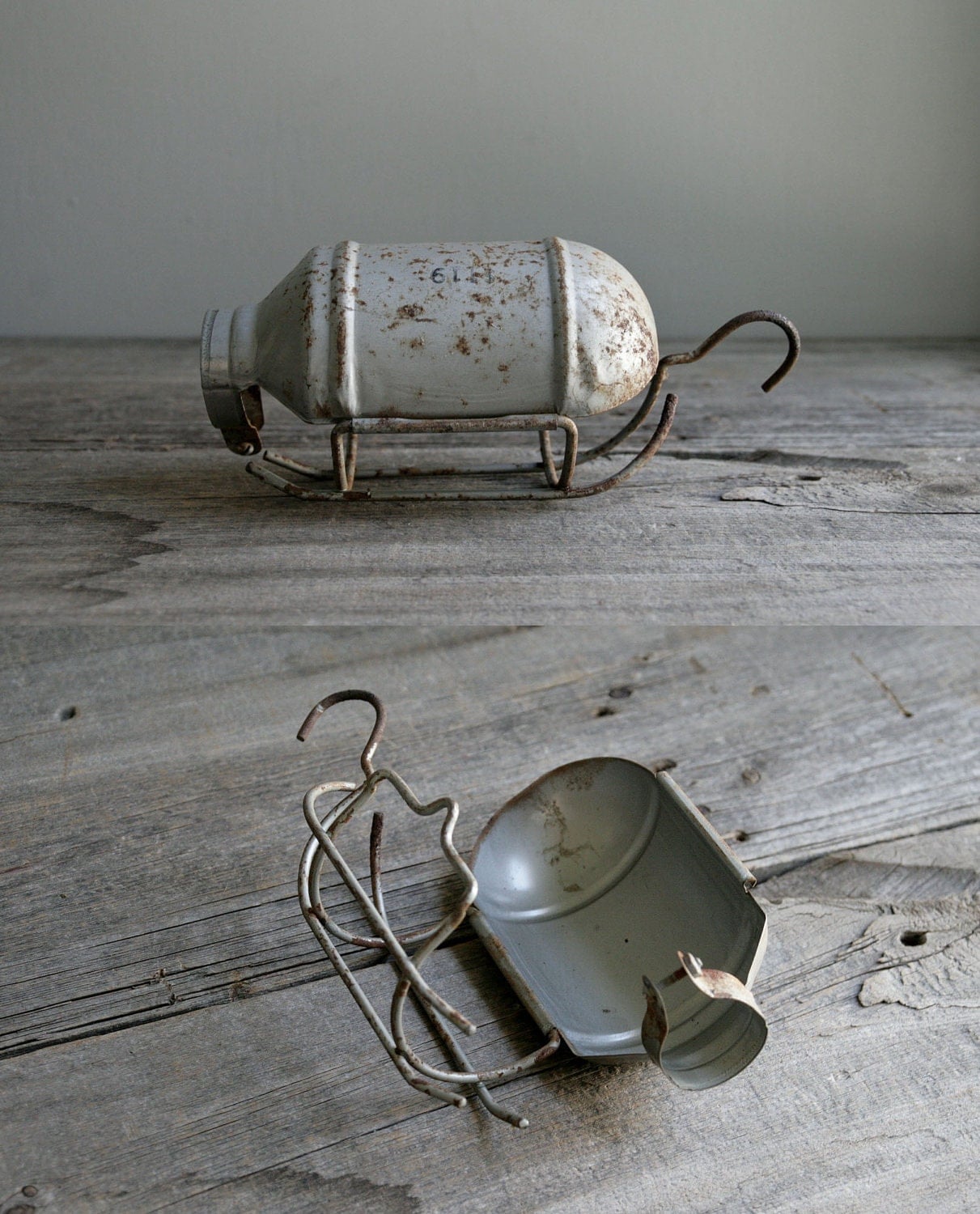 industrial cage light wire covers set of two