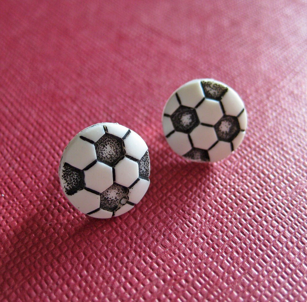 Soccer Ball Earrings Sports Jewelry Soccer Coach Gift