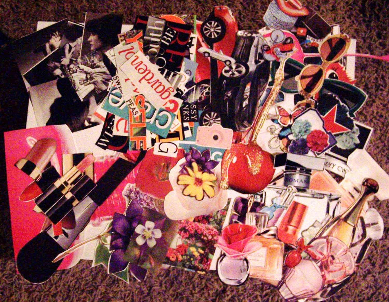 100 plus MAGAZINE CLIPPINGS for Collages Scrapbooking