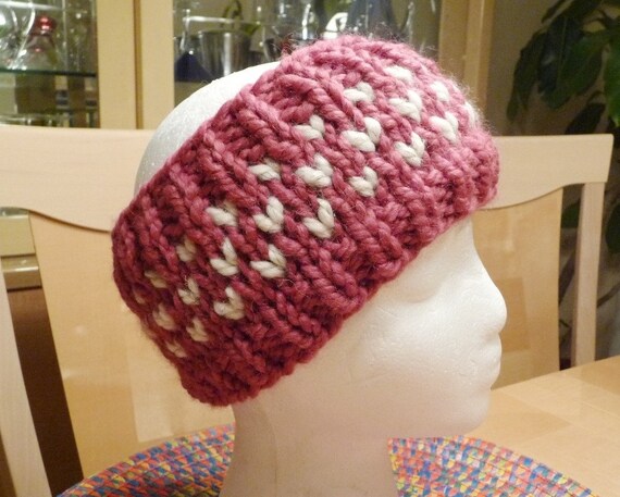 PATTERN for Knit Ear Warmer Headband or Neck Warmer