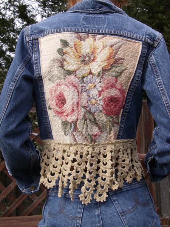 RESERVED FOR NORA Upcycled Vintage Levi Denim Jean Jacket 