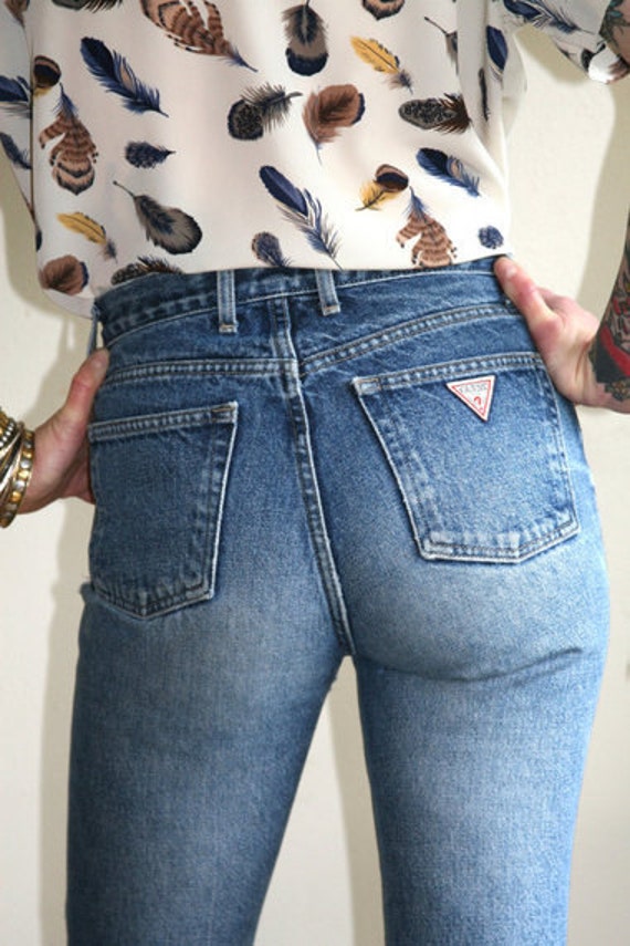 GUESS vintage high waisted cropped jeans by goldeneaglevintage