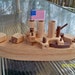 Battleship Wooden oak Heirloom Quality Beautifully Hand Finish with all natural Beeswax
