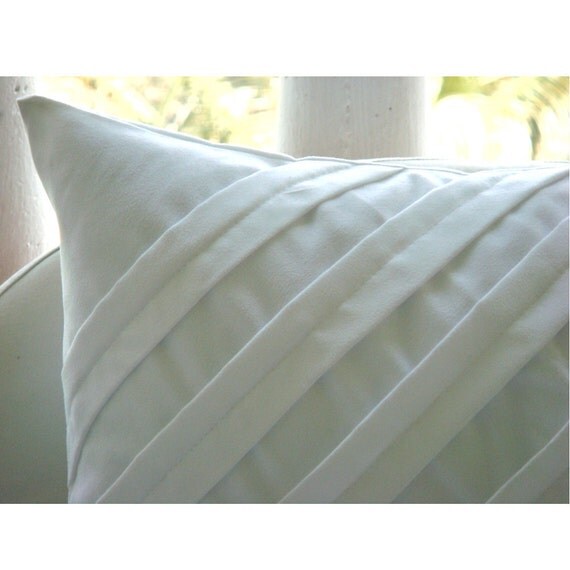 Contemporary White Euro Sham Covers 26x26 Inches Suede
