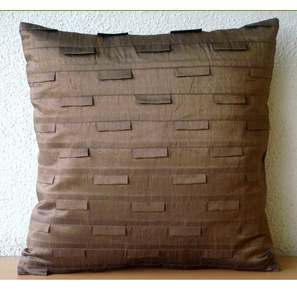 Brown Ocean Euro Sham Covers 26x26 Inches Silk Euro Sham