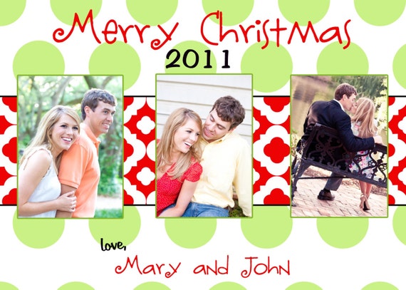 Items similar to Photo Christmas Card - Digital file- Photo Holiday Card on Etsy