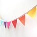 Mini Rainbow Bunting - Colorful Funky Felt Flag Banner
