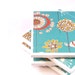 Tile Coasters - Teal, Red and Olive Green- Set of 4