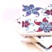 Tile Coasters - Purple, Blue and Burgundy Pinwheels - Set of 4 Coasters