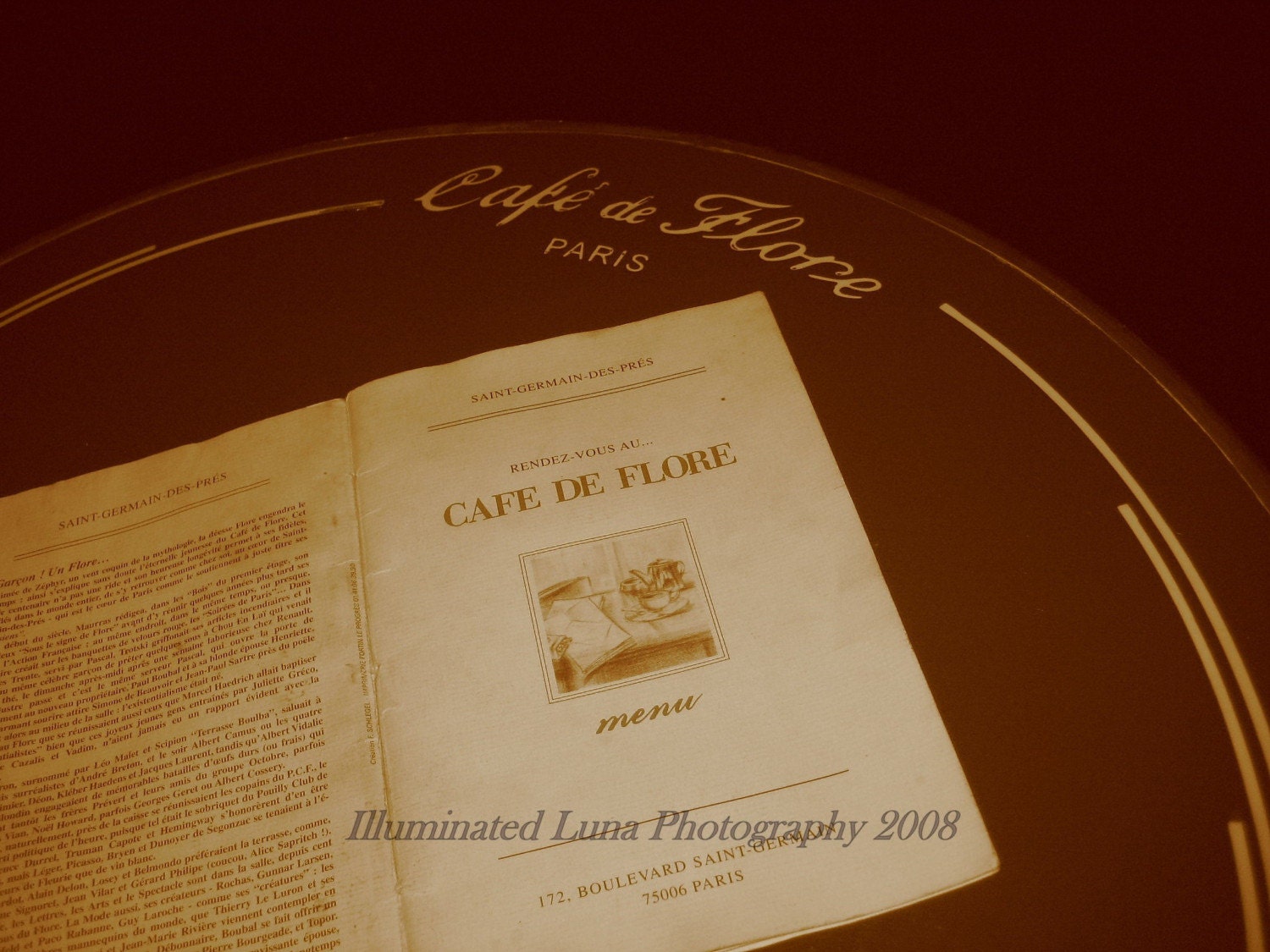 Cafe De Flore Menu