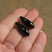 New Creative Cut Long Rocket Drop Black Tourmaline Briolette Half Drill Matched Pair