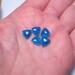 Very Rare Intense Cobalt Blue Purple Australian Opal Triplet Trillion Cabochon QTY3
