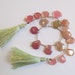 Fancy Shape Pink And Hot Vanilla Sapphire Briolette Beads 1/2 Strand