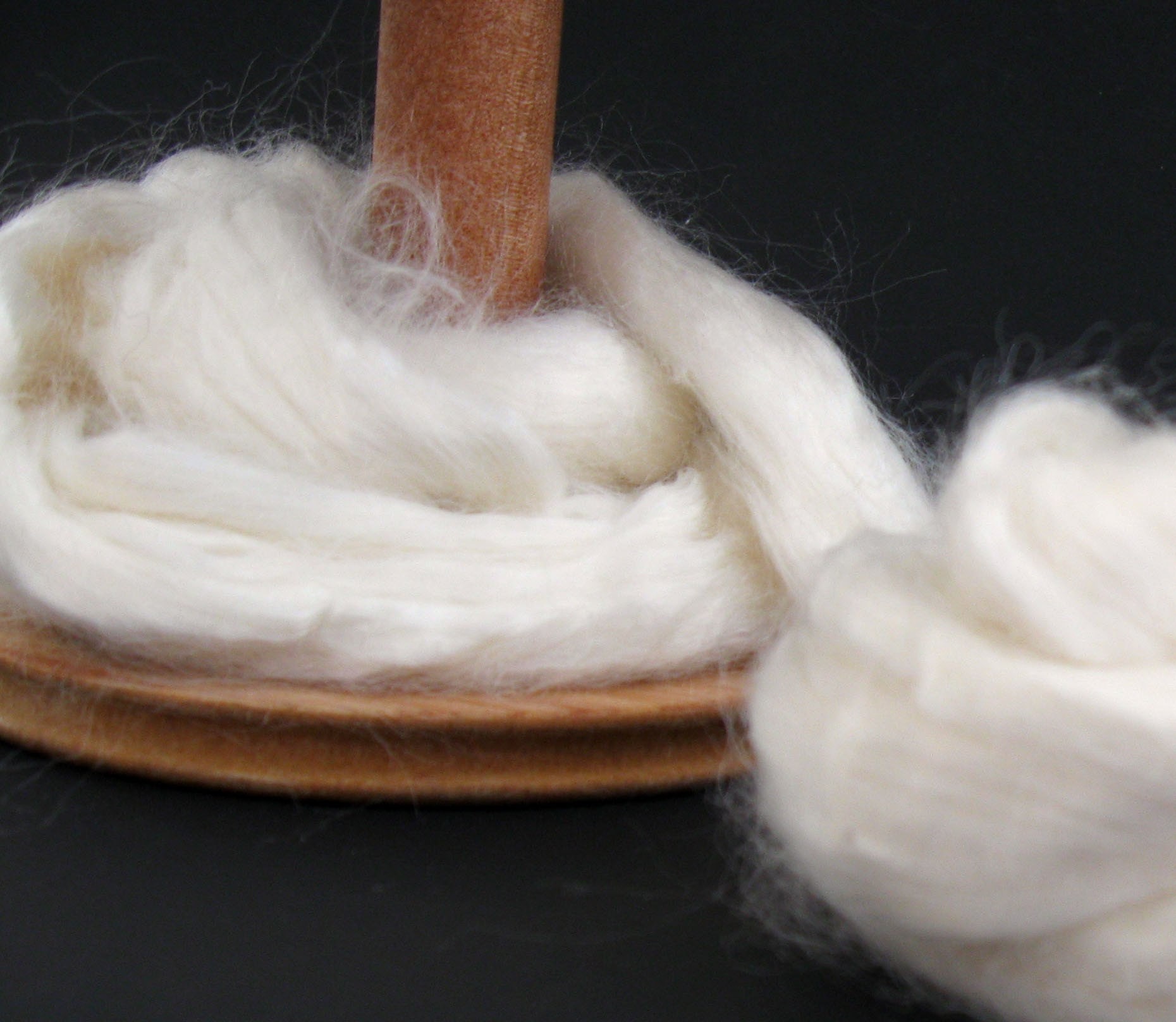 Ecru/Undyed/Natural Silk roving spinning fiber 3 ounces