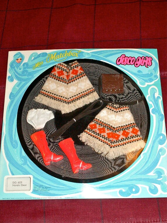 1970s Vintage Miss Matchbox Disco Girls Fashion Nordic Gear