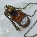 Alice Drink Me Bottle Pendant with Key