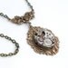 Steampunk Necklace Handmade Jewelry - Time to Smell the Roses - Steampunk Pendant