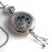 Wrench in the Works - Pocket Watch Art Collage Steampunk Pendant Jewelry
