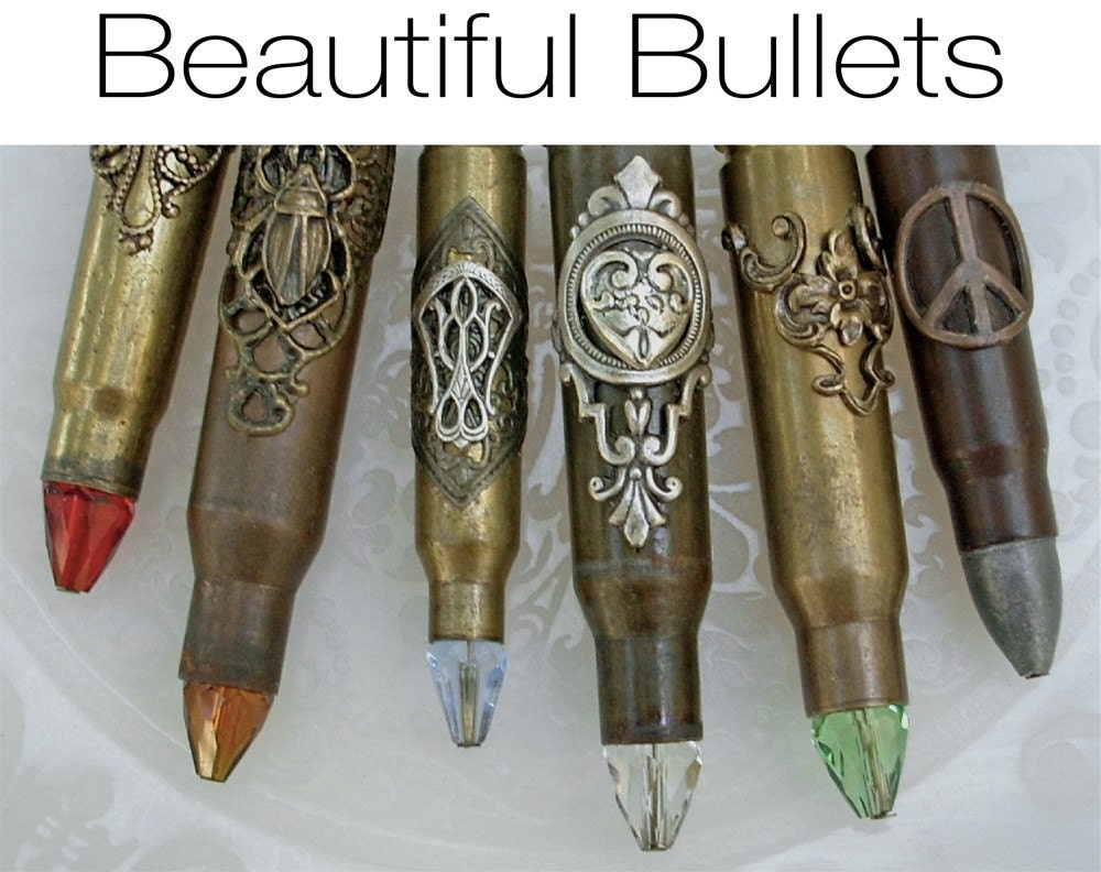 Beautiful Bullets Steampunk Bullet Pendant Necklace Jewelry