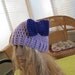 SALE - Lilac Bow Accent Chunky Beanie (86)