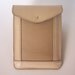 Kindle Fire or Kindle 3 Leather Case Sleeve - Beige with Textured Leather Inlay
