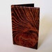 Leather Card Case with Wood Grain Pattern - Use for Business Cards, Thin Wallet, Credit Cards etc.