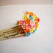 Mixed bunch Petite Lucite forget me nots Vintage style handmade Millinery Flower Bouquet