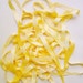 Saffron Yellow Silky woven crinkle vintage style rayon ribbon trim -6 yards