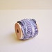 Violet Palest Lilac Tapestry trim wood spool - lovely woven ribbon embellishment - wedding, wrap, craft, supply - 5 yards