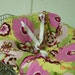 Pink/burgundy floral baby shopping cart cover/ high chair cover