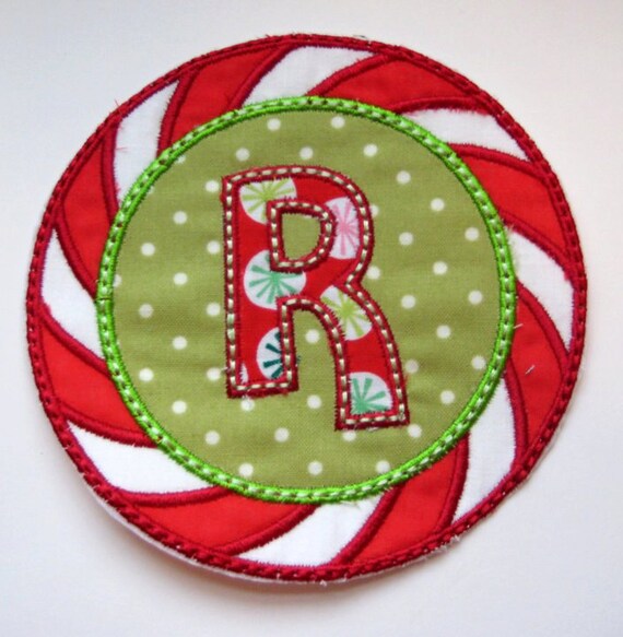 Diy initial applique letter r