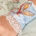 Denim and Lace Butterfly Wrist Cuff