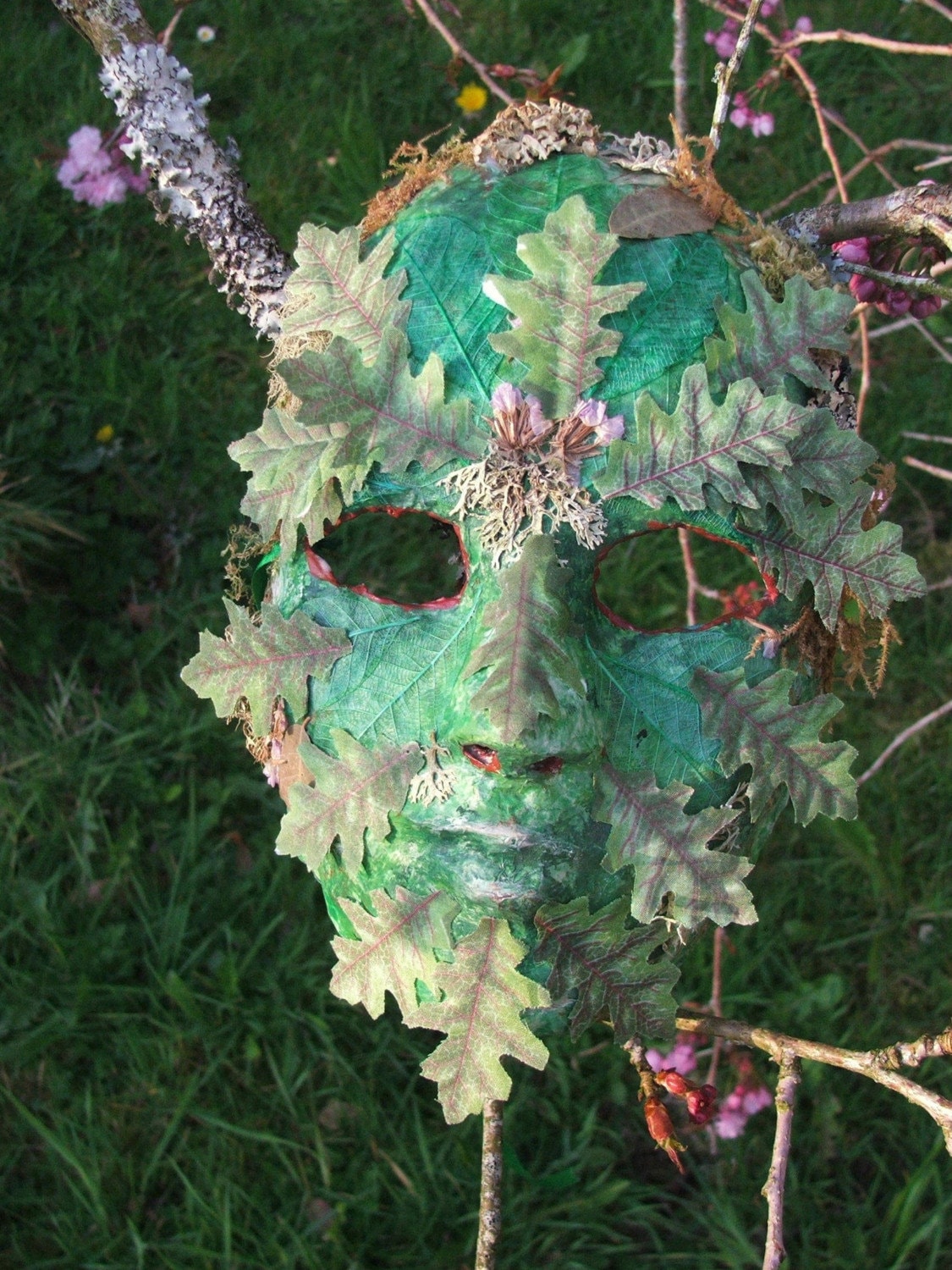 Beltane Green Man Mask by MoonrootDesigns on Etsy