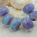 Lampwork Beads - Handmade Glass Beads - Purple & Blue
