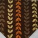 Dog Collar Bandana in Autumn Colored Vine Pattern in MEDIUM