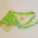 Dog Bandana with Neon Flowers & Smiling Suns Sizes XS to L in TIE Style Dog Bandana
