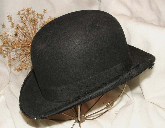 Antique Derby Hat Early 1900s Henry J Klee Rochester NY