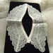 Antique Ladys Collar White Eyelet Embroidery Voile