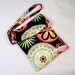 Cell phone holder / wristlet purse / camera / ipod /blackberry/ wallet Carnival Bloom