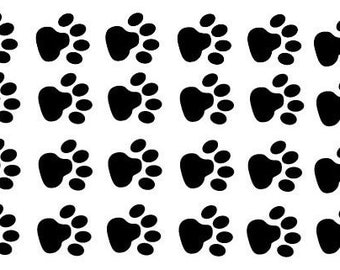 Vinyl wall decals - Paw Prints